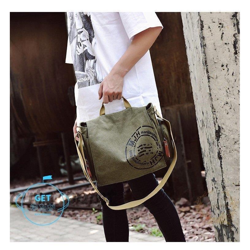 ショルダーバッグ トート メンズ メッセンジャーバッグ 帆布 肩掛け斜