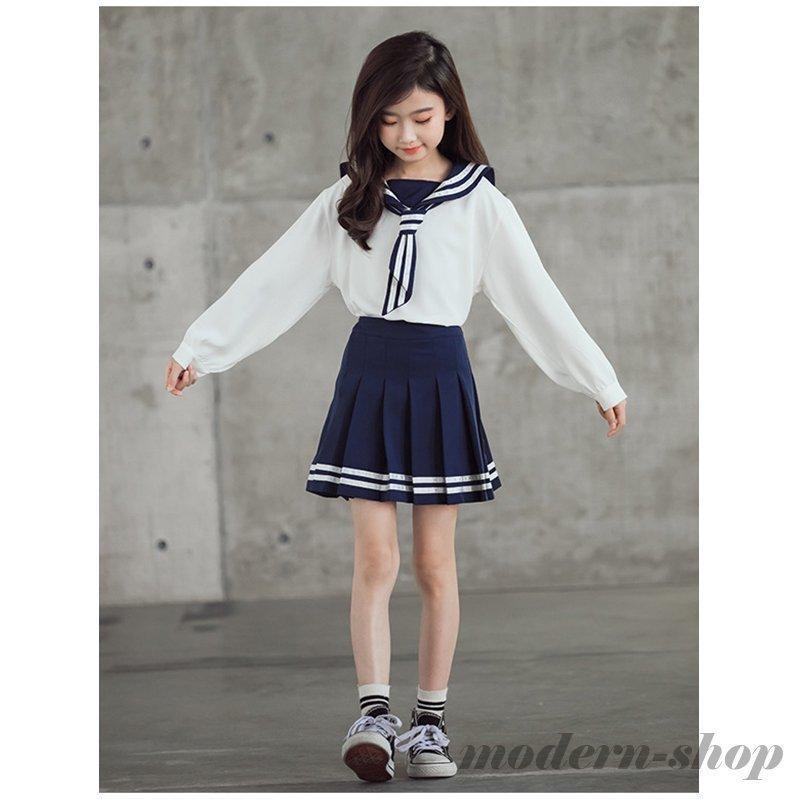 セーラー服キッズセットアップスクール制服JK卒業式女の子子供