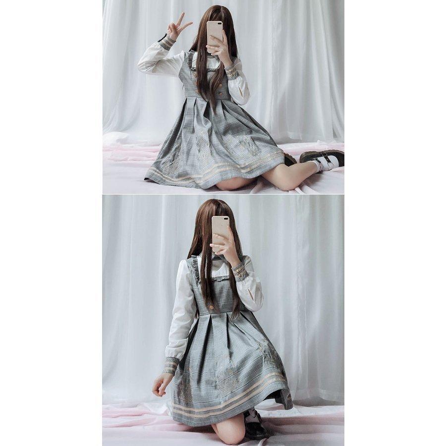 女子中高生クラシックロリータ風Lolita長袖レディースロリータ