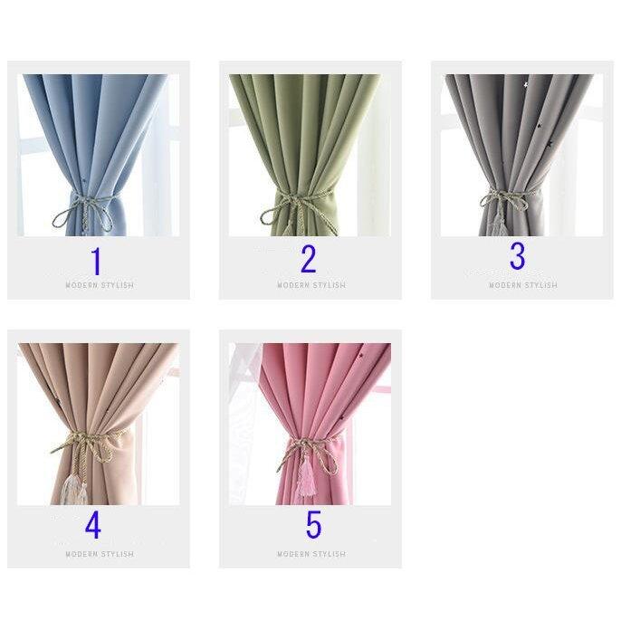 カーテン星透かし雕り姫系遮光カーテン二重カーテン遮像目隠レース