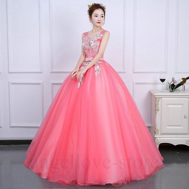 セットアップ 新作高品質カラードレスパニエ付きウエディングドレスロングドレスパーティードレス豪華花嫁礼服結婚式披露宴謝恩会二次会ドレスおしゃれ カラードレス 色 写真色 Www Saudiajal Com