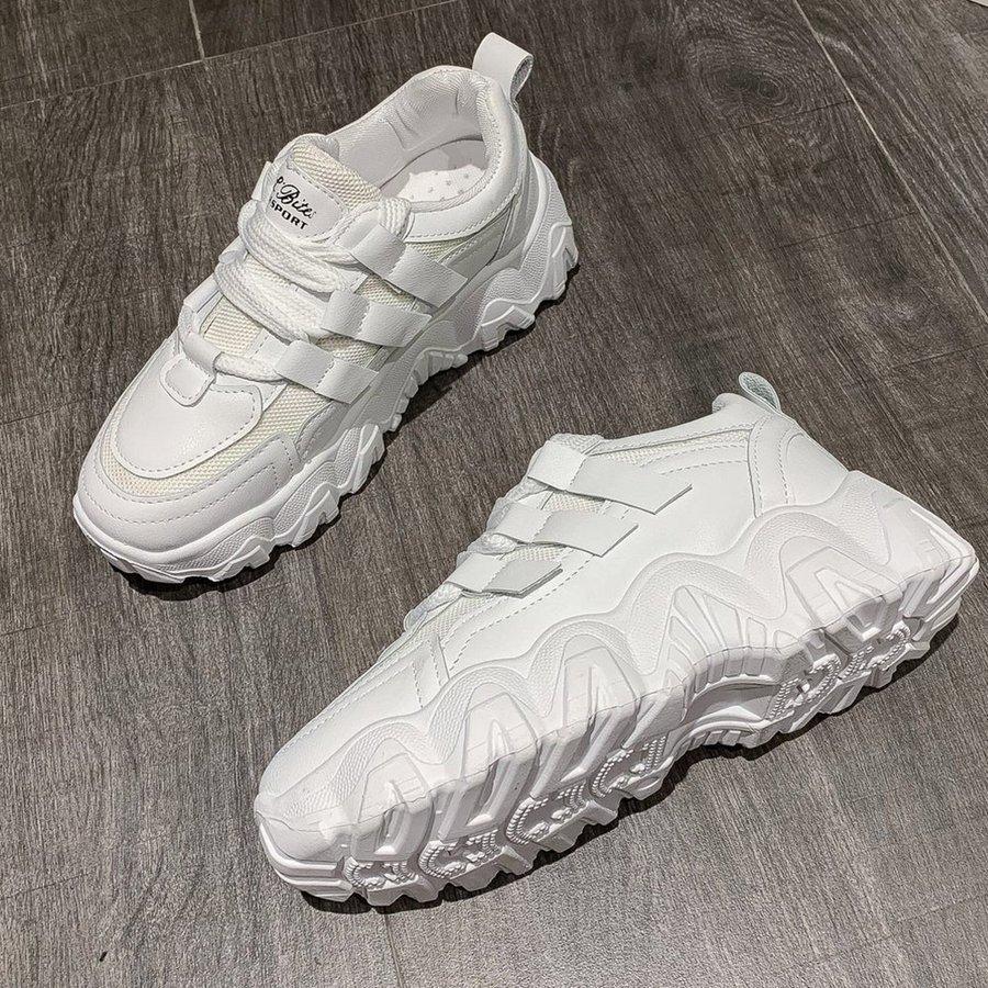 厚底靴スポーツ歩きやすいカジュアル靴スニーカーレディースローカットメッシュ |  | 10