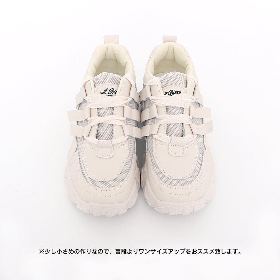 厚底靴スポーツ歩きやすいカジュアル靴スニーカーレディースローカットメッシュ |  | 05
