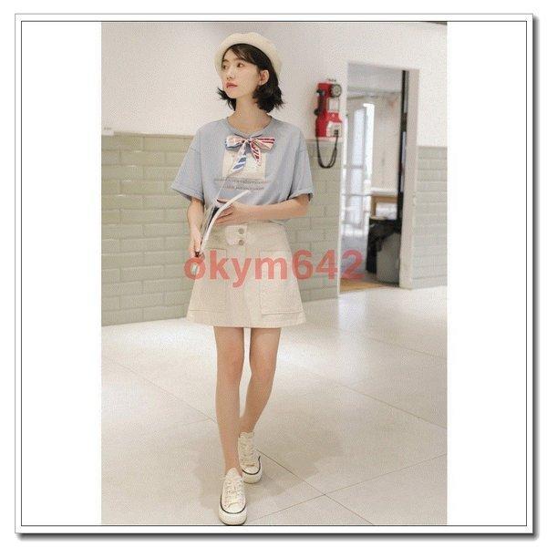 Tシャツ トップス カットソー レディース 半袖 夏 夏服 おしゃれ かわいい ティーンズファッション 中学生 高校生 女子 私服 流行 韓国 Stu 安心堂 Yahoo 店 通販 Yahoo ショッピング