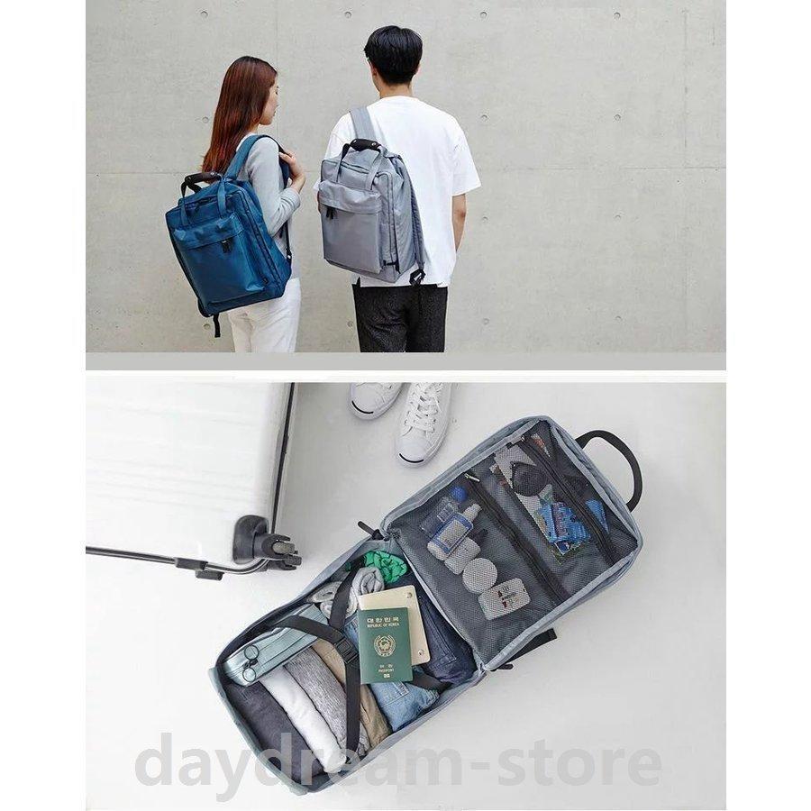旅行用かばん バックパック リュックサック 鞄 バッグ カバン ハンドバッグ 女性 男性 レディース メンズ 大人 持ち手付き 四角 ポケット ...