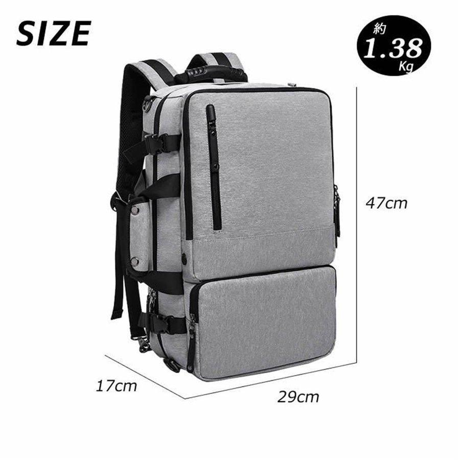 ビジネスリュック バックパック バッグ リュックサック 3WAY ショルダー ビジネス 手提げ リュック A4 PC 出張 バック 撥水_10