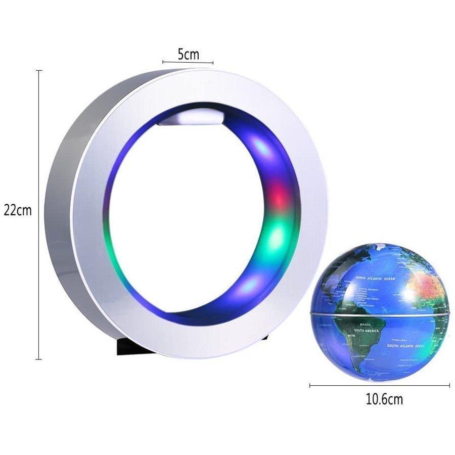 磁気浮上 地球儀 浮遊?回転型の地球儀 浮く地球儀 自動回転 LEDライト 空中浮遊 空中浮揚 世界地図 360度回転 球体点灯回転 電磁誘導 リニアモーターカー｜stumsk0014｜06