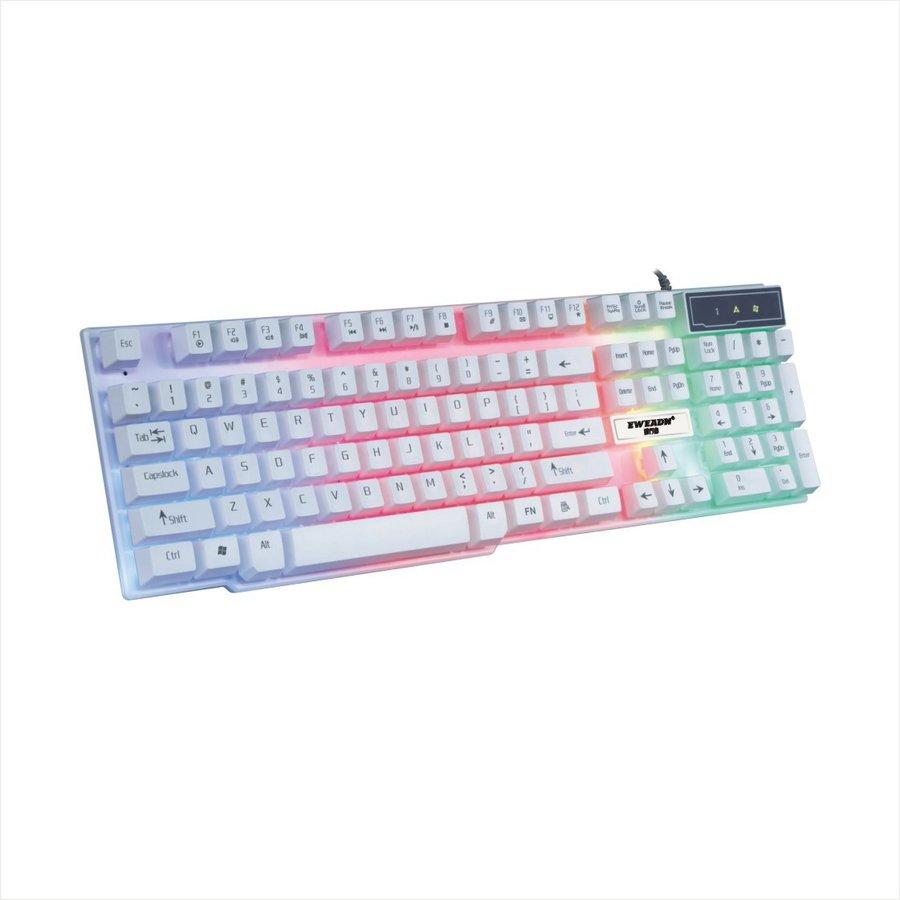 ゲーミングキーボード マウスセット 白 黒 有線 pc 安い