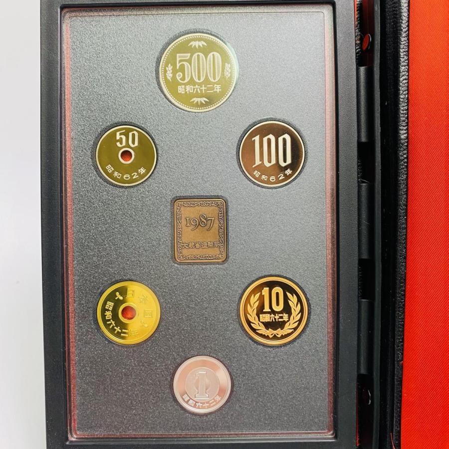 通常1987プルーフ貨幣セット 昭和62年 Proof Set 年銘板 鏡面仕上げ