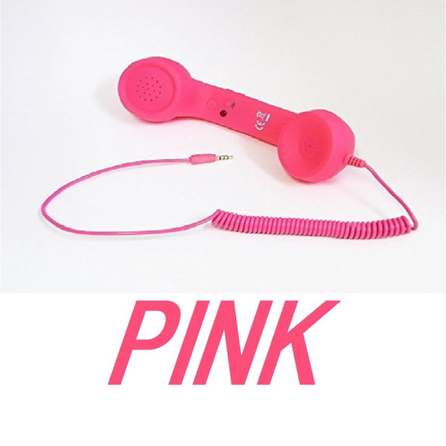 スマホ レトロ受話器 ハンドセット 携帯電話 受話器型 iPhone android 固定電話型 ヘッドセット かわいい 面白い |  | 05