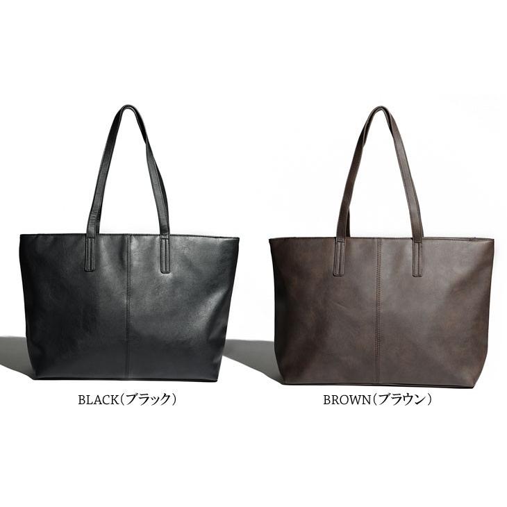 トートバッグ メンズバッグ レザー調 カジュアル ビジネスバッグ 鞄 手持ち 肩掛け キレイめ B4 大容量 3層構造 多機能 無地 シンプル ユニセックス Bag 029 Style Aholic 通販 Yahoo ショッピング