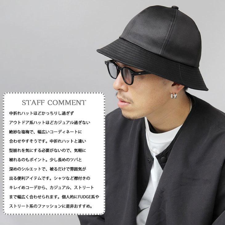 Mr.COVER メトロハット クルーハット メンズ 帽子 日本製 レザー調 サイズ調整 つば広 ブラック 黒｜style-aholic｜11