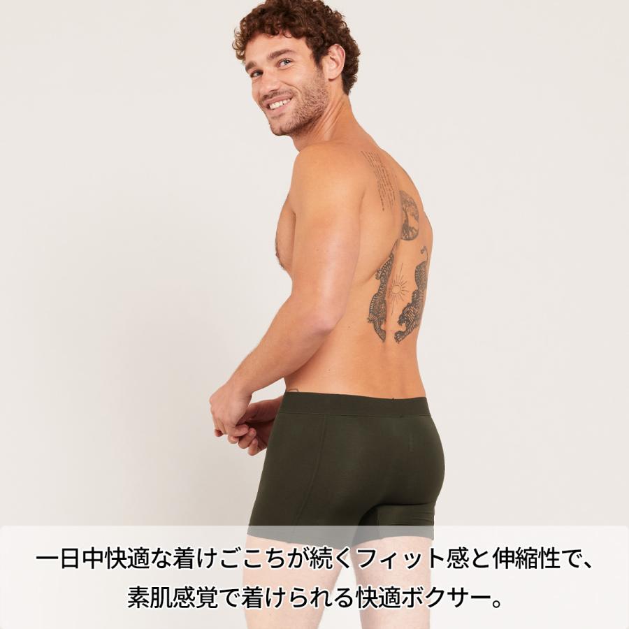 BOODY メンズエブリデイボクサー ダークオリーブ L 6パック BOODY（ブーディ） ショーツ メンズ エブリデイボクサー 男性 下着