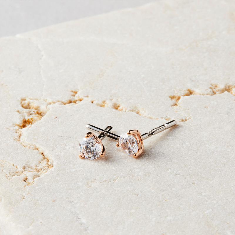 バックレス ZIRCONIA ピアス ゴールド シルバー キャッチレス バックレス ZIRCONIA ピアス ゴールド シルバー キャッチレス