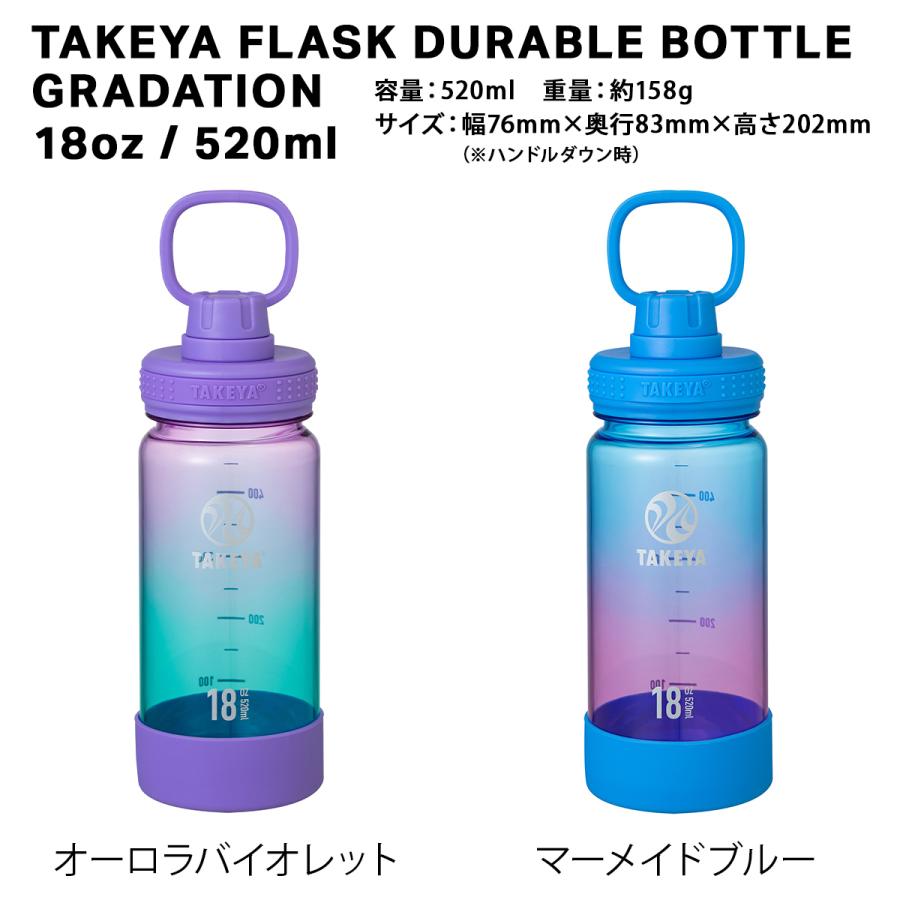 TAKEYA FLASK タケヤ 水筒 デュラブルボトル グラデーション520ml 18oz