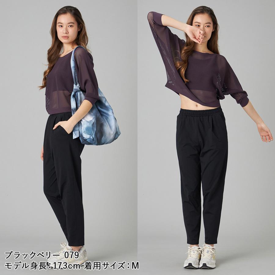 Chacott BALANCE チャコット ヨガウェア トップス 7分袖メッシュニット