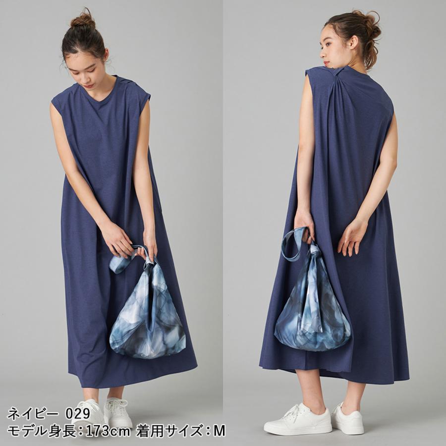 チャコット EasyCare+ツイストワンピース 256230-0408-61 ヨガウェア 2026SS 春 夏 フレンチスリーブ 半袖 Aライン 前後2way レディース 体型カバー 送料無料の画像
