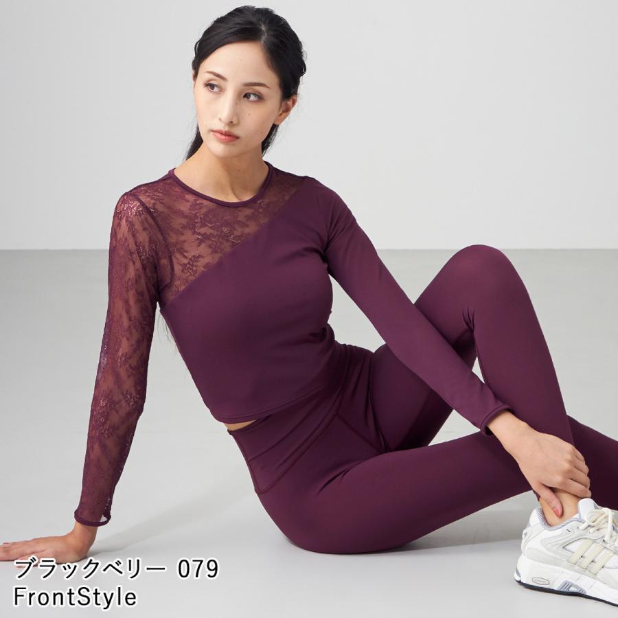Chacott BALANCE チャコット ヨガウェア トップス レースコンビ Chacott BALANCE チャコット ヨガウェア トップス レースコンビ