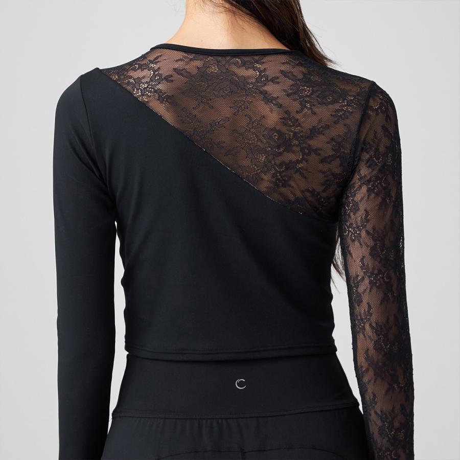 チャコット　ブラックレース ヨガウェア M チャコット ブラックレース ヨガウェア M チャコット ブラック