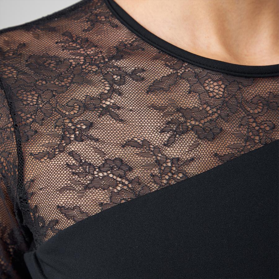 Chacott BALANCE チャコット ヨガウェア トップス レースコンビ