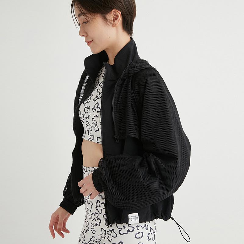 emmi yoga エミ セール ヨガウェア アウター メッシュレイヤード