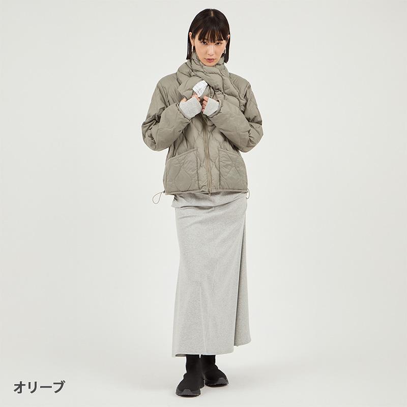 emmi TAION リバーシブルダウン ライトダウン カーキ emmi セール エミ ヨガ アウター emmi×TAION リバーシブルダウン