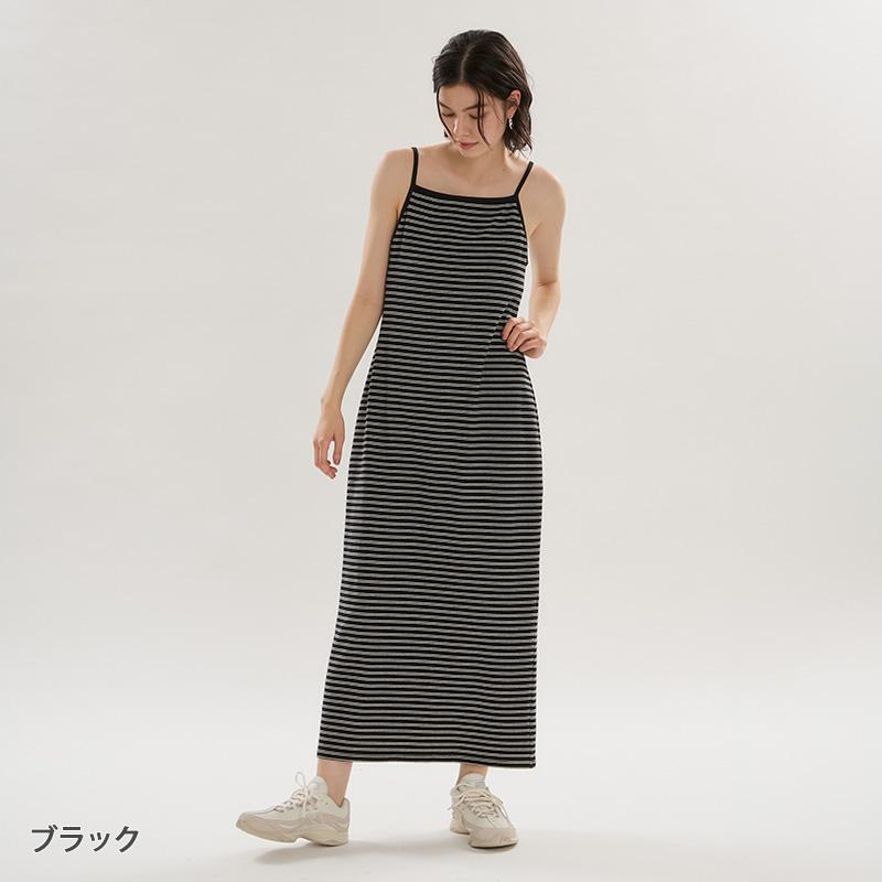 emmi yoga（エミヨガ） エミ emmiロゴカップ付きパイルワンピース