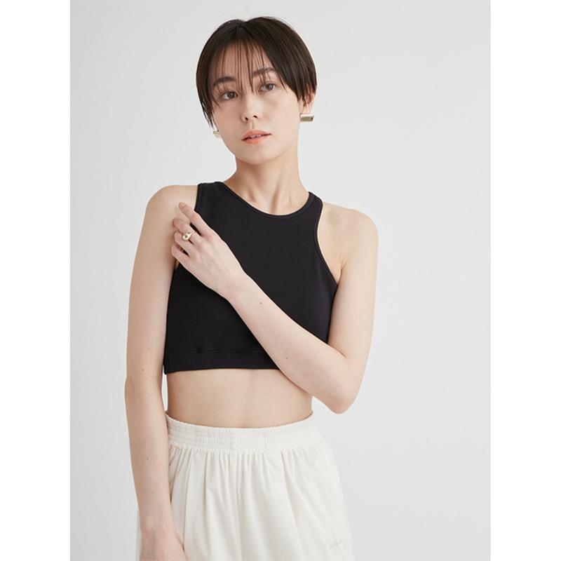 新品未使用 LAVA ヨガウェア シャインストレッチアシンメトリーブラトップ M SUKALA】シャインストレッチアシンメトリーブラトップ(Lサイズ