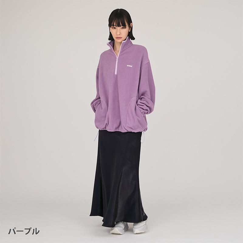 emmi エミ eco フリースハーフジッププルオーバー emmi エミ トップス ecoフリースハーフジッププルオーバー 13WCT255012