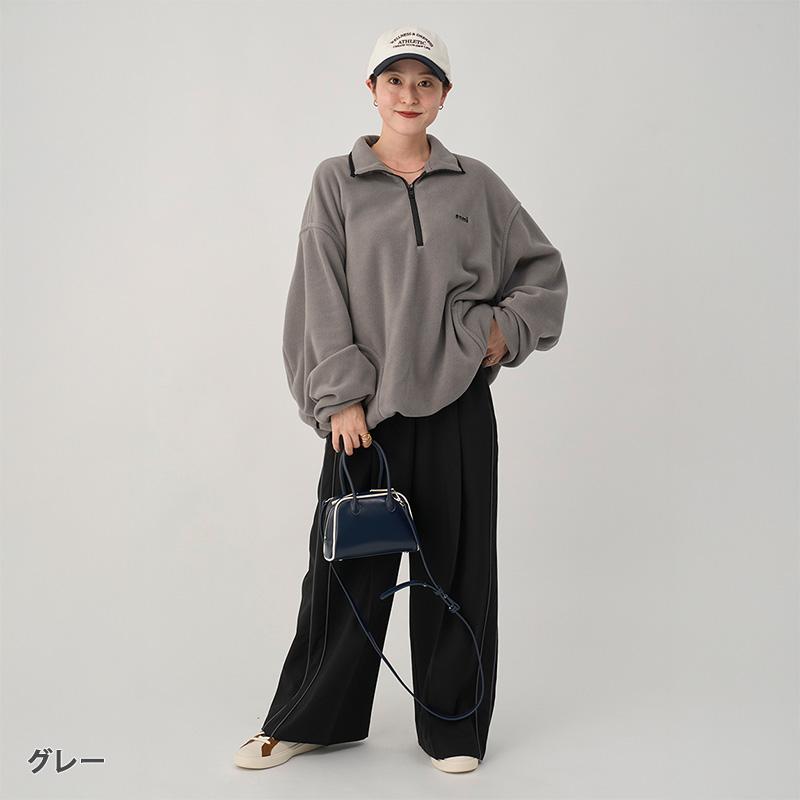 emmi(エミ) 26SS eco フリース ハーフジップ プルオーバー emmi エミ トップス ecoフリースハーフジッププルオーバー 13WCT255012