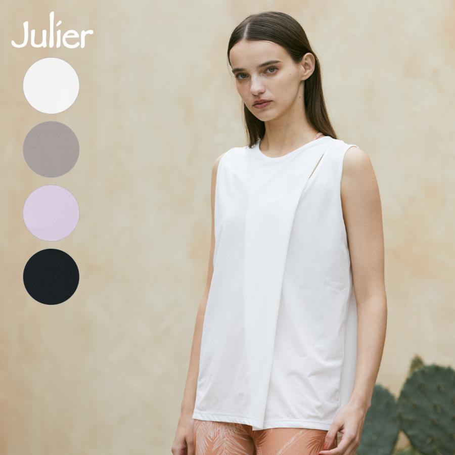 Julier（ジュリエ） ヨガウェア トップス ライトプライムノースリーブ