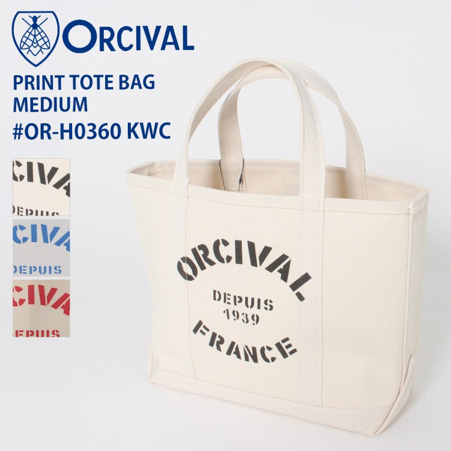 【ORCIVAL】　オーシバル　プリント キャンバストートバッグ M ORCIVAL（オーシバル） オーチバル プリントキャンバストートバッグ