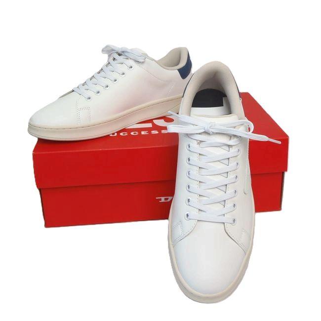 DIESEL ディーゼル スニーカー S-ATHENE LOW ホワイト×ブルー 41サイズ 