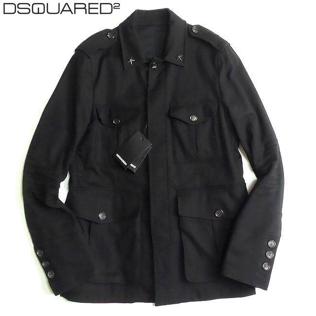 DSQUARED2 ディースクエアード 星スタッズ M-65 ジャケット ブラック  