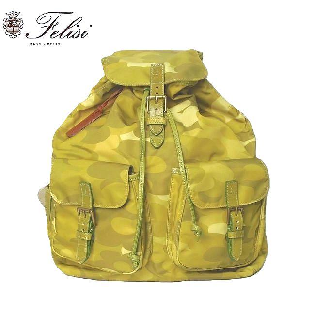 Felisi フェリージ カモフラワー リュック 15/56-FR+SA08 グリーン 