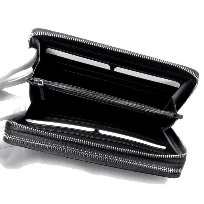 正規品 GUCCI グッチ オーガナイザー 長財布 （トラベルウォレット） マイクログッチシマ 449246 BMJ1N 1000 ブラック 新品 SALE ブランド メンズ 多収納 【XUR1490317401】(54000円)