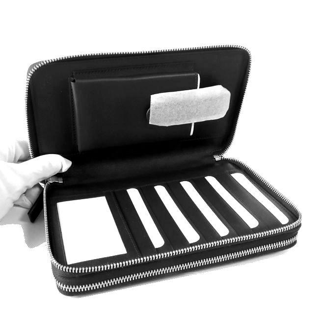 正規品 GUCCI グッチ オーガナイザー 長財布 （トラベルウォレット） マイクログッチシマ 449246 BMJ1N 1000 ブラック 新品 SALE ブランド メンズ 多収納 【XUR1490317401】(54000円)