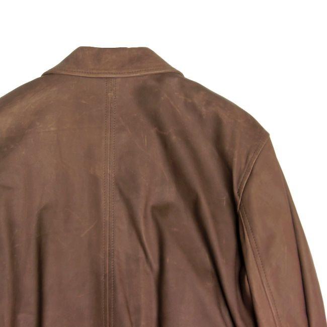 ヤコブコーエン JACOB COHEN 味出しレザージャケット J8054 ブラウン