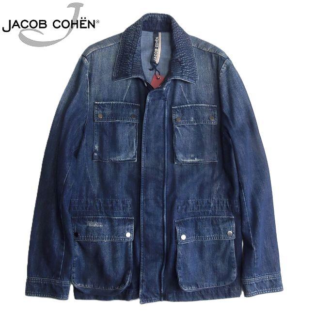 ヤコブコーエン JACOB COHEN 色落ち加工 デニム ジャケット J8084 00991W3 49C01 003 インディゴ 50サイズ  【新品】 ブランド メンズ イタリア製 :jc012:Style-import - 通販 - Yahoo!ショッピング