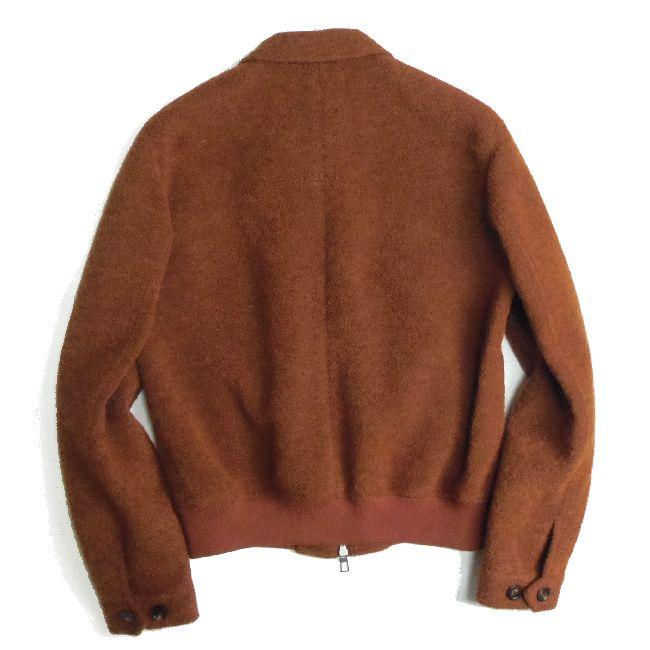LARDINI ラルディーニ LIKNIT 起毛 ブルゾン オレンジブラウン LARDINI ラルディーニ LIKNIT 起毛 ブルゾン オレンジブラウン
