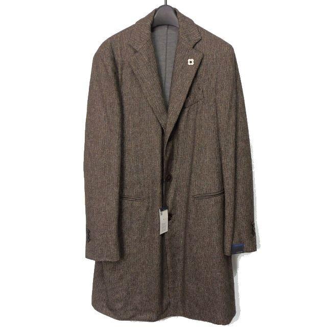 Lardini ラルディーニ チェック柄 チェスターコート ブラウン系 48サイズ 新品 ブランド メンズ 秋冬 Lardini002 Style Import 通販 Yahoo ショッピング