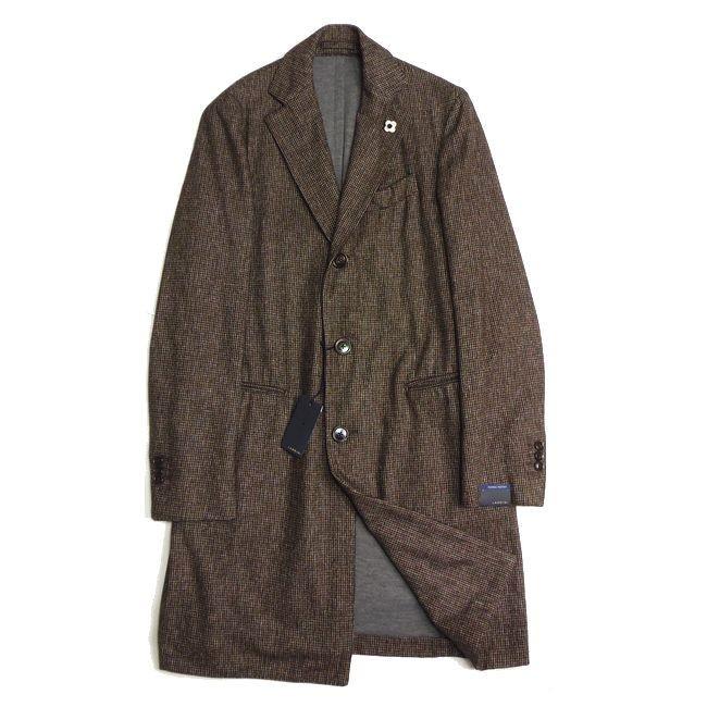 Lardini ラルディーニ チェック柄 チェスターコート ブラウン系 48サイズ 新品 ブランド メンズ 秋冬 Lardini002 Style Import 通販 Yahoo ショッピング