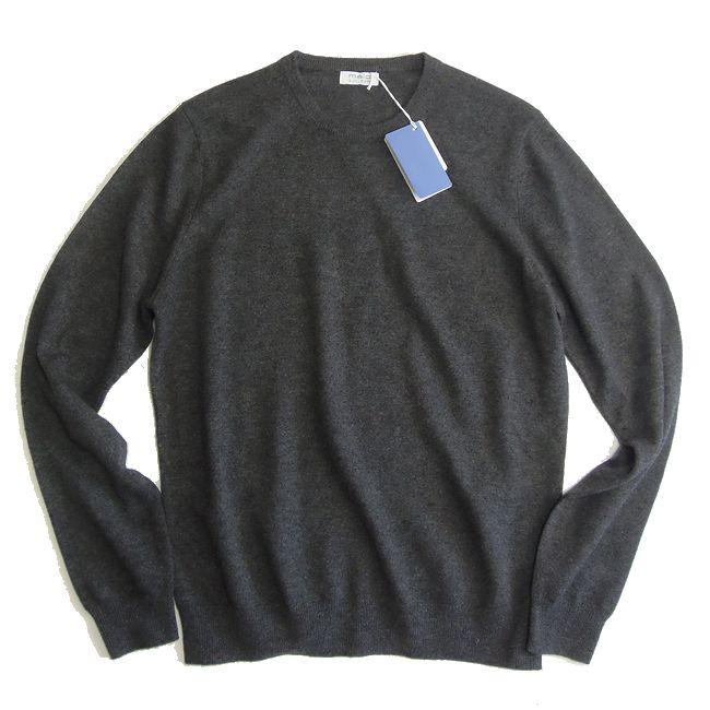 MALO optimum マロ カシミヤ混紡 ウール クルーネック ニット IUM019 