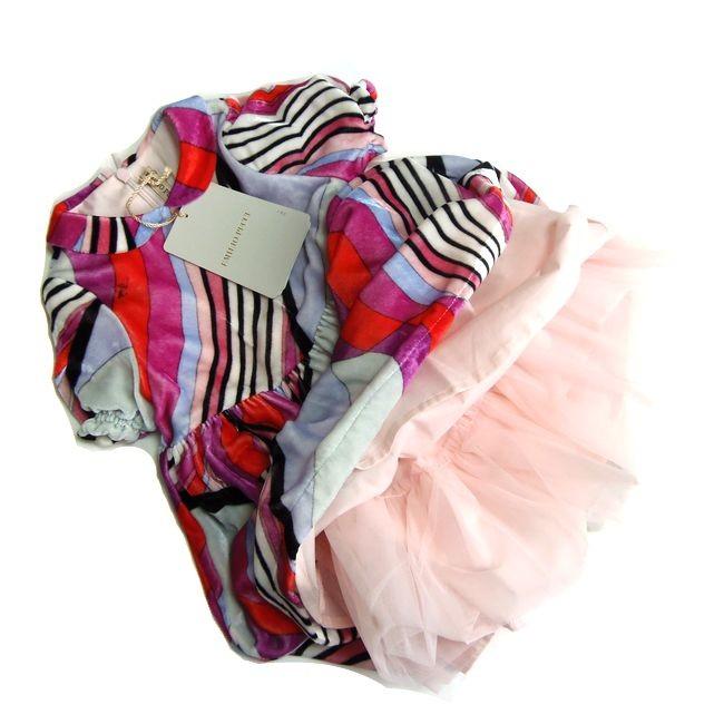 EMILIO PUCCI Junior エミリオ プッチ キッズ ベルベット ワンピース  