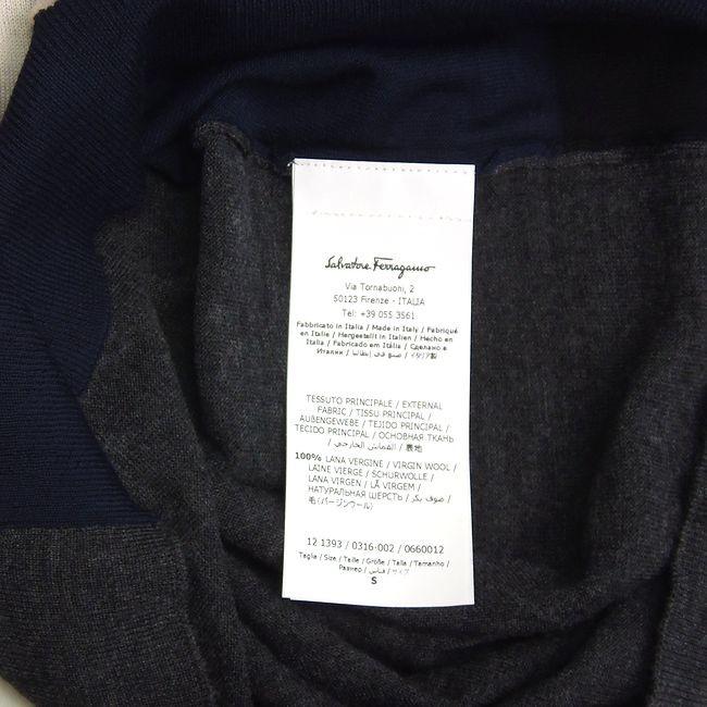 サルヴァトーレ フェラガモ Ferragamo 極上ヴァージンウール幾何学柄 