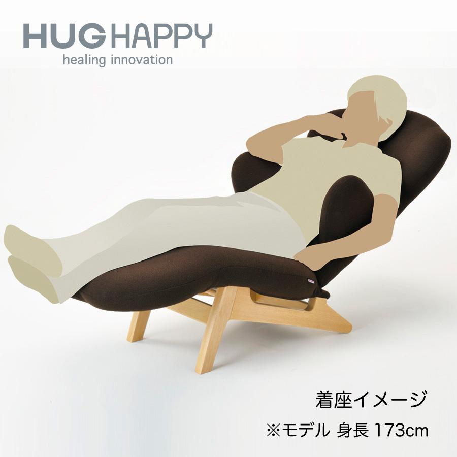 HUG LOUNGE CHAIR-L+ ハグラウンジチェア レザー+：カームグレー