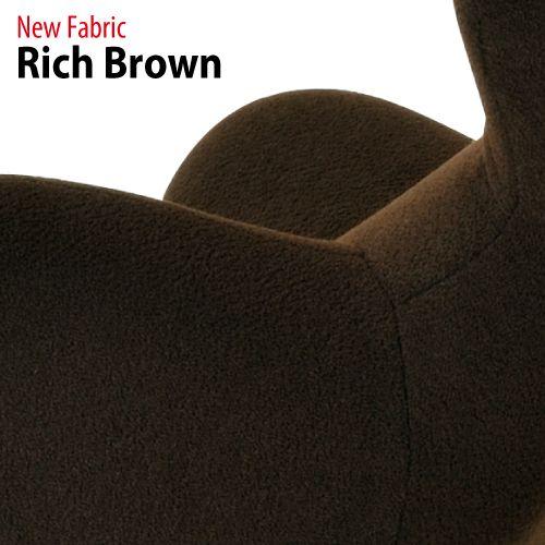 HUG LOUNGE CHAIR ハグラウンジチェア：リッチブラウン（リクライニングチェア シェーズロング パーソナルチェア オットマン一体型）の画像
