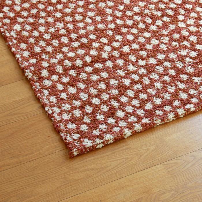 Jarapa ハラパラグ／クローバー：約140×200cm（リサイクルラグ