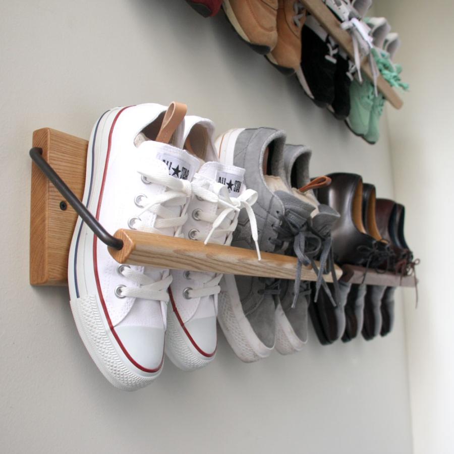 Sneaker wall スニーカーウォール ： SW-450WN ウォールナット無垢材