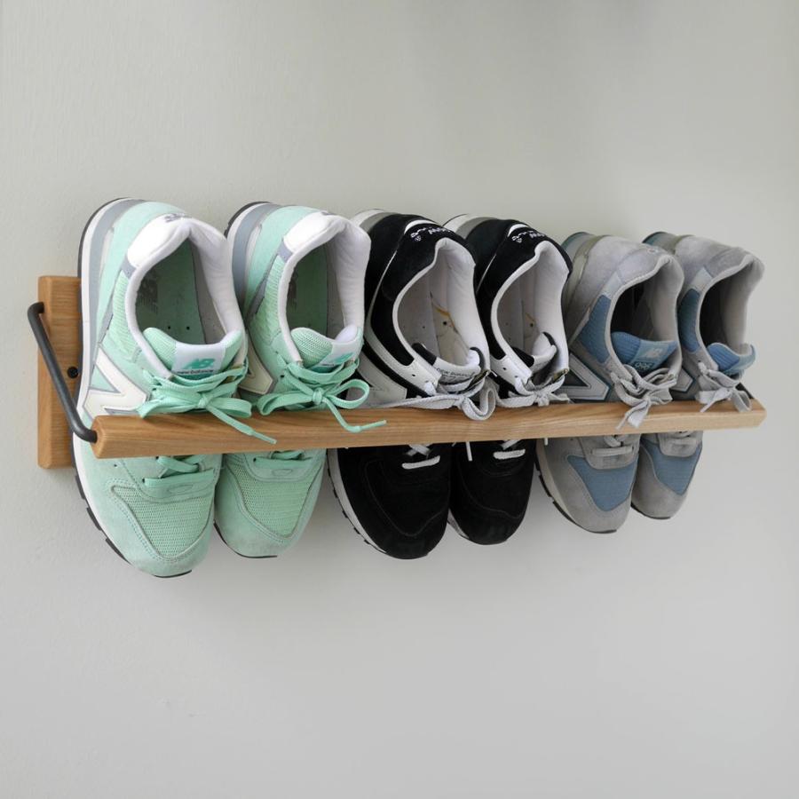 Sneaker wall スニーカーウォール ： SW-680TM タモ無垢材（約3足収納